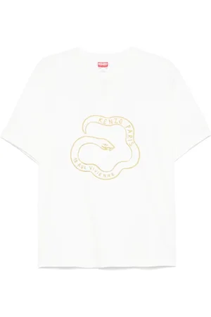 Kenzo Tops, Dames, Wit, S, Katoen, T-shirt