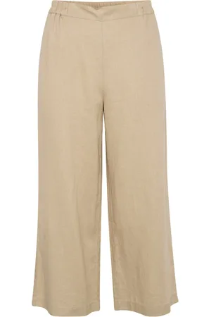 Part Two Broeken, Dames, , 3Xl, Linnen, Cropped broek