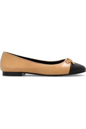 Tory Burch Schoenen, Dames, , 37 EU, Leer, Ballerina`s met Cap-Toe