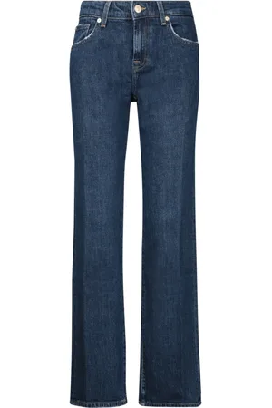 7 for all Mankind Jeans, Dames, Blauw, W30, Katoen, Blauwe Jeans Damesmode Stijl