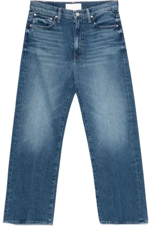 Mother Jeans, Dames, Blauw, W27, Blauwe Jeans voor Vrouwen Stijlvolle Pasvorm