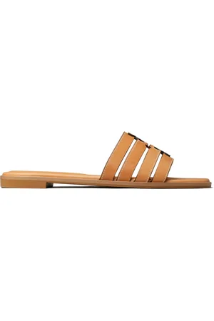 Tory Burch Schoenen, Dames, Bruin, 40 EU, Leer, Ines Cage Slide