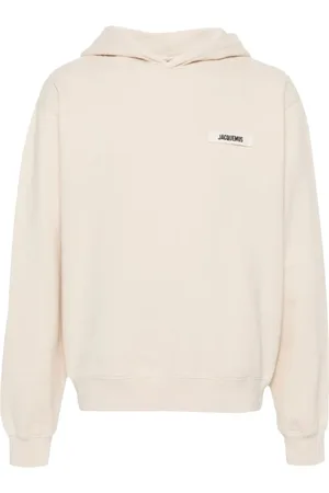 Jacquemus Sweatshirts & Hoodies, Heren, , S, Katoen, Stijlvolle Grosgrain Hoodie Top