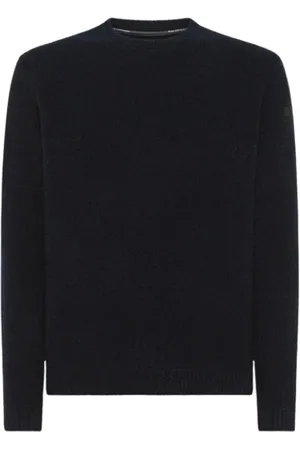 RRD Truien, Heren, Blauw, S, Bouclé Crew Neck Sweater