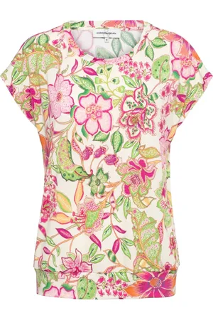 &Co Woman Tops, Dames, Veelkleurig, M, Polyester, Lieke Flower