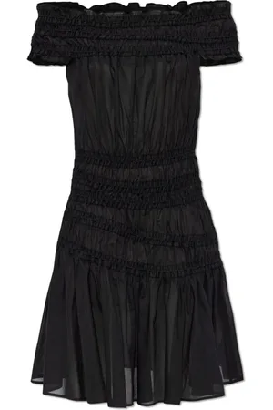 Tory Burch Kleedjes, Dames, Zwart, S, Katoen, Off-the-shoulder jurk