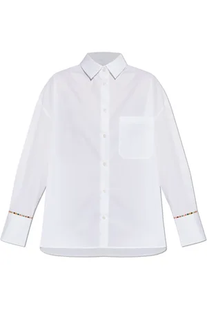 Paul Smith Blouses & Shirts, Dames, Wit, S, Katoen, Shirt met Zak