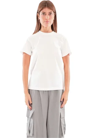 Y-3 Tops, Dames, Wit, M, Katoen, Regular SS Tee