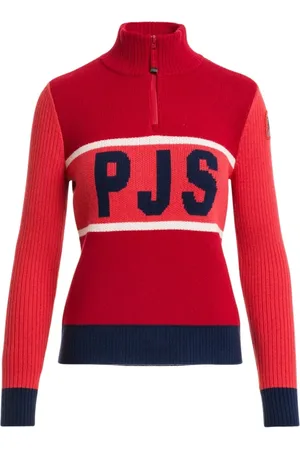 Parajumpers Truien, Dames, Rood, M, Wol, Merino Wool Zip-Up Ski Trui