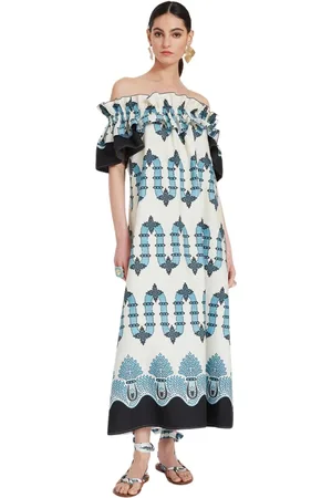 La DoubleJ Kleedjes, Dames, Veelkleurig, L, Katoen, Breakfast Dress