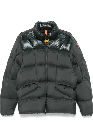 Parajumpers Jassen, Heren, Groen, L, Nylon, Gewatteerde Duffle Coat met Rits