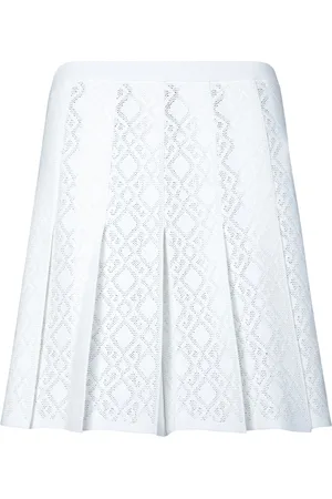 Givenchy Rokken, Dames, Wit, S, Witte Geplooide Rok