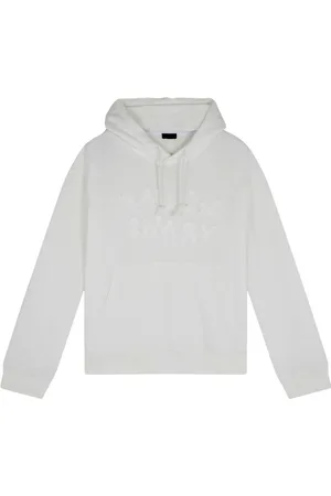 Paul & Shark Sweatshirts & Hoodies, Heren, Wit, M, Katoen, Katoenen Geborduurde Sweatshirt