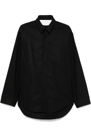Khaite Blouses & Shirts, Dames, Zwart, M, Katoen, Zwarte Shirtjurk met Halternek
