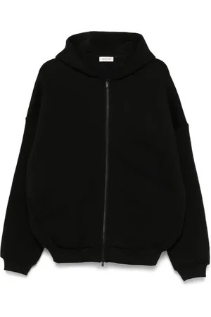 FEAR OF GOD Sweatshirts & Hoodies, Heren, Zwart, M, Zwarte Rits Hoodie Sweater