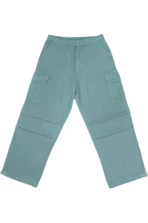 Garment Workshop Broeken, Heren, Blauw, L, Ripstop Parachute Cargo Broek