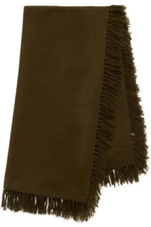 Isabel Marant Accessoires, Dames, Bruin, ONE Size, Wol, Bronze Sjaal Coqueline Model