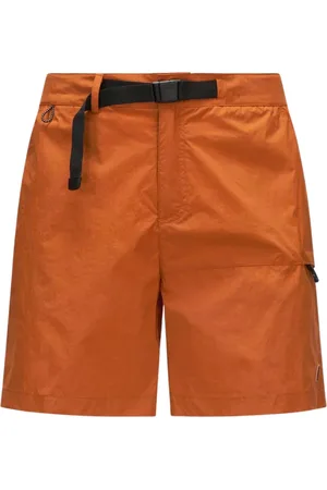 K-Way Korte broeken, Heren, Oranje, S, Nylon, Taprinne Bermuda Shorts met Riem