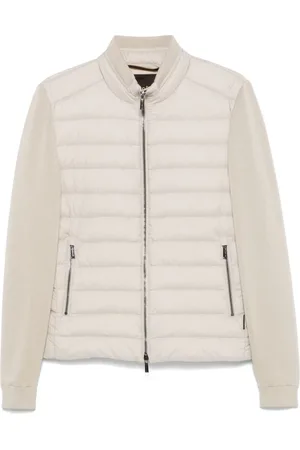 MOORER Jassen, Heren, Wit, M, Verborgen Rits Puffer Jas