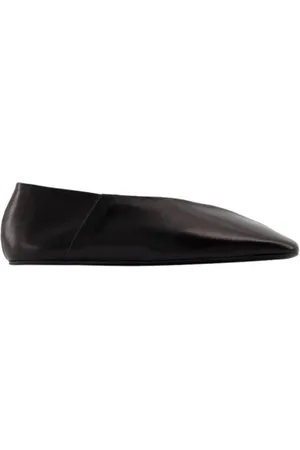 Jil Sander Schoenen, Dames, Zwart, 40 EU, Leer, Leren Ballerina`s