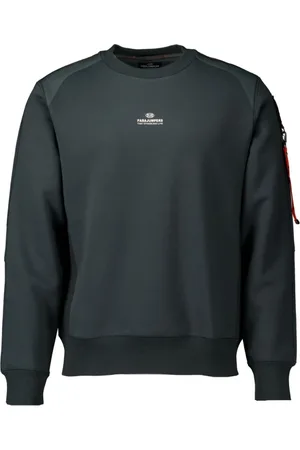 Parajumpers Sweatshirts & Hoodies, Heren, Groen, L, Katoen, Sabre Basic Groene Sweater