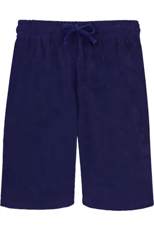 Vilebrequin Korte broeken, Heren, Blauw, M, Katoen, Terry Jacquard Unisex Bermuda Shorts