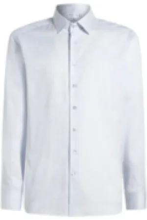 Etro Overhemden, Heren, Blauw, 2Xl, Katoen, Klassieke Jacquard Overhemd Blauw