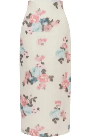 Serafini Rokken, Dames, Veelkleurig, M, Minirok met bloemenprint
