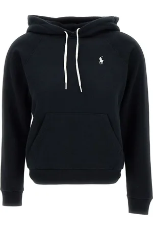 Ralph Lauren Sweatshirts & Hoodies, Dames, Zwart, S, Katoen, Sweatshirt met capuchon van katoenmix