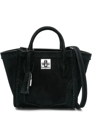 ERMANNO SCERVINO Tassen, Dames, Zwart, ONE Size, Zwarte Schoudertas met Draaisluiting