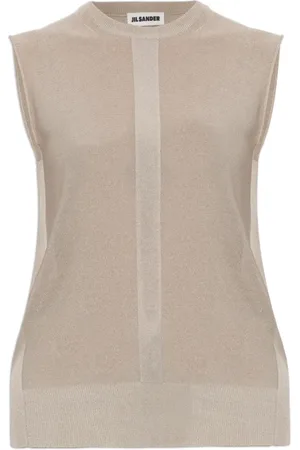 Jil Sander Tops, Dames, Grijs, S, Sleeveless Top