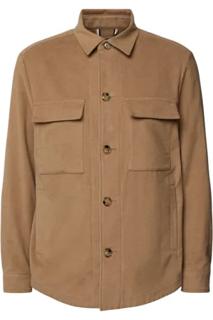 HUGO BOSS Jassen, Heren, , 2Xl, Overhemdjasje met Borstzakken