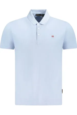 Napapijri Tops, Heren, Blauw, L, Lichtblauw Poloshirt