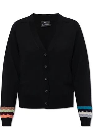 Paul Smith Truien, Dames, Zwart, S, Wol, Wollen Cardigan
