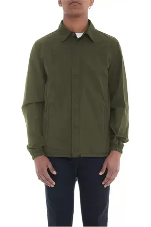 HERNO Jassen, Heren, Groen, 3Xl, Nylon, Groene Nylonjas met ritssluiting zakken