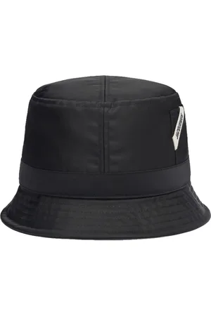 Jacquemus Accessoires, Heren, Zwart, 56 CM, Nylon, Ovalie Hoed met Korte Rand