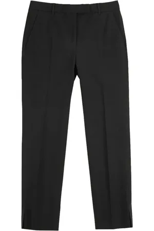 Incotex Broeken, Dames, Zwart, L, Katoen, Cropped broek