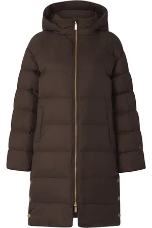 BUSNEL Mantels, Dames, Bruin, L, Nylon, Farida Donsjas