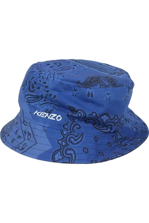Kenzo Accessoires, Heren, Blauw, M, Omkeerbare Bucket Hat