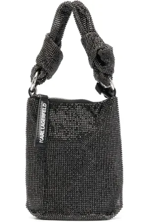Karl Lagerfeld Tassen, Dames, Zwart, ONE Size, K/Evening Knotted Top Handle