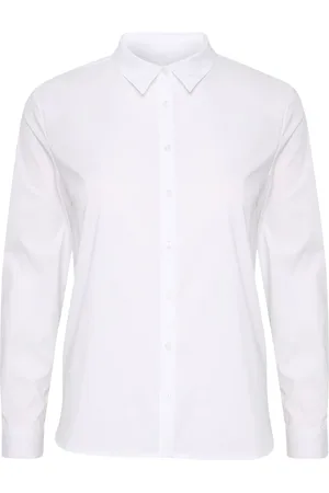 Part Two Blouses & Shirts, Dames, Wit, 2Xs, Katoen, Klassiek Bimini Shirt