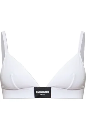 Dsquared2 Ondergoed, Dames, Wit, XL, Katoen, Bh met logo