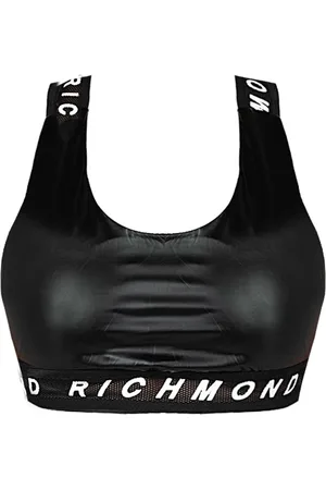 John Richmond Tops, Dames, Zwart, S, Eco Leather Sport Top