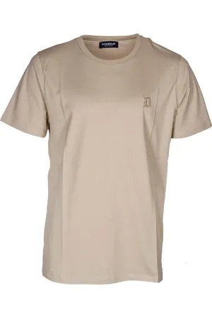Dondup Tops, Heren, , XL, Katoen, Geborduurd Logo T-shirt