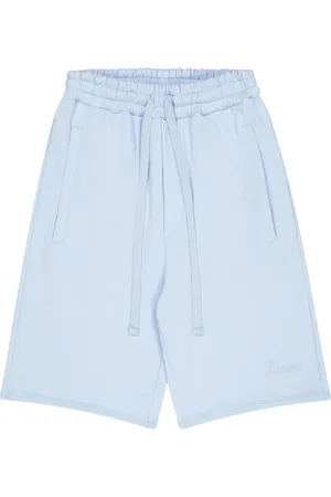 LANEUS Korte broeken, Heren, Blauw, M, Katoen, Shorts in katoenen felpa