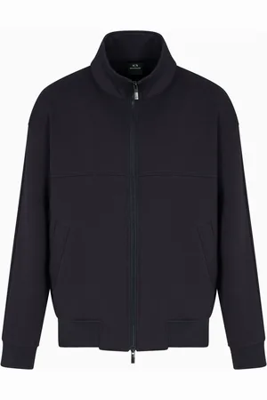Armani Exchange Jassen, Heren, Blauw, XL, Stijlvolle Cardigan voor Mannen