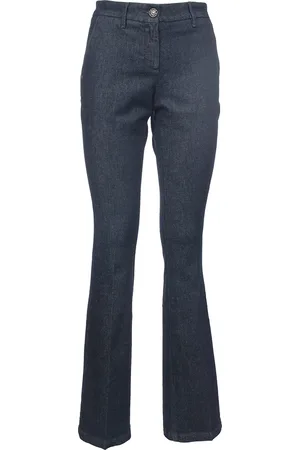Jacob Cohen Jeans, Dames, Blauw, M, Katoen, High-waisted five-pocket jeans