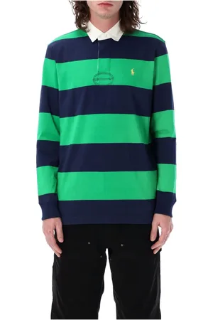 Ralph Lauren Tops, Heren, Veelkleurig, M, Katoen, Lange Mouw Rugby Poloshirt