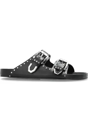 IRO Schoenen, Dames, Zwart, 41 EU, Leer, Leren Slippers Billie