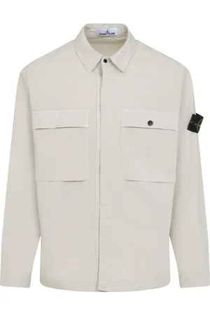 Stone Island Overhemden, Heren, , L, Katoen, Neutral Shirt